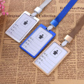 1Pcs Work Card Holders With Rope Aluminium Alloy Card Holder Employee Name ID Card Cover Metal Work Certificate Identity Badge
