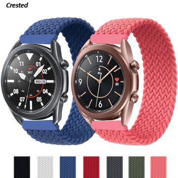 20mm/22mm Braided Solo Loop Band for Samsung Galaxy watch 3/46mm/42mm/active 2/Gear S3 bracelet Huawei watch GT/2/2e/Pro strap