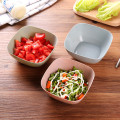 Plastic Square Fruit Snack Candy Salad Plate Bowl Household Tableware Solid Soybean Food-Grade Dish Sauce Salt Small Plate FD