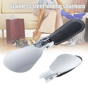 Spoon Helper Leather Handle Shoe Horns Shoe Accessories Shoespooner Shoes Lifting Helper Folding New