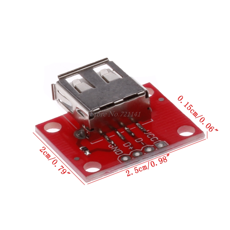 USB Female Power USB Type A Female Module Breakout Converter Board Breadboard Dropship