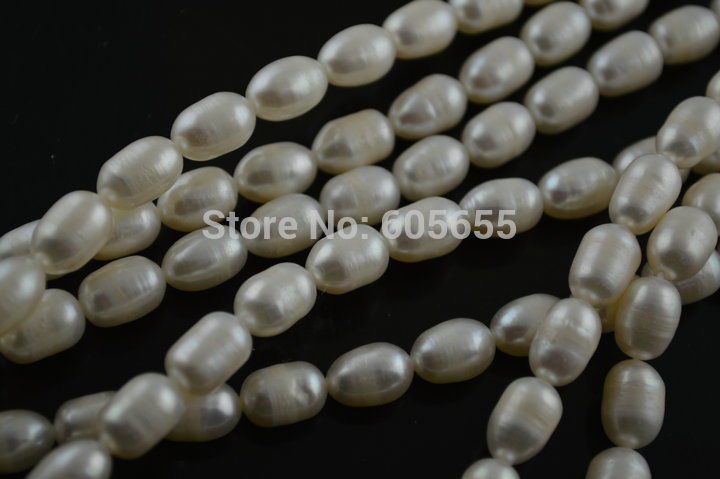 7~8mm Fresh Water Pearl Potato Rice Beads with veins on surface Fit DIY Fashion jewelry Necklace making