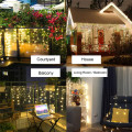 4.6M Waterproof Outdoor Christmas Light Led Curtain Icicle String Lights Droop 0.4-0.6m Garlands Fairy Eaves Decorative Lights