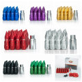 Forged Aluminum Lug Nut Lock Set With Spikes W/ Key 20pcs 12x1.25 W/Key For For Nissan Infiniti Subaru AF-E650H-1.25JT