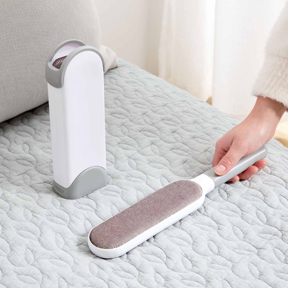 OTHERHOUSE Lint Remover Pet Hair Remover Lint Roller Brush Wool Clothes Dust Carpet Fluff Brush With Cover Home Cleaning Tools