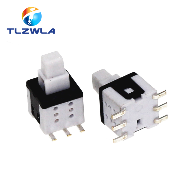 10pcs 5.8*5.8mm Self Locking Push Tactile Power Micro Switch Kit 2 3 6 Pin Button Switches 5.8x5.8