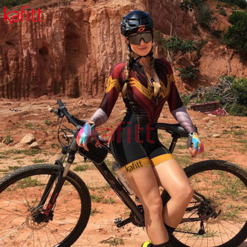 Kafitt Cycling Tights Women's Long-sleeved Jumpsuit Bicycle Suit Road Bike Mountain Bike Suit Professional Sweatshirt Ciclismo