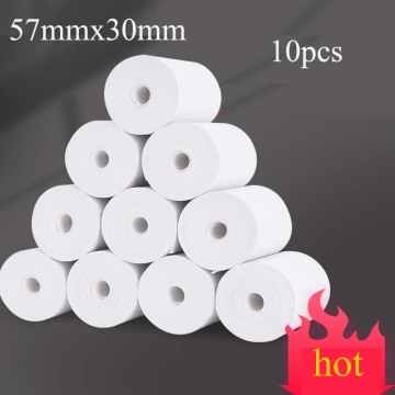 thermal paper 57 x 30 mm POS printer 10 rolls mobile bluetooth cash register paper rollfor Paperang & Peripage Mini Printer