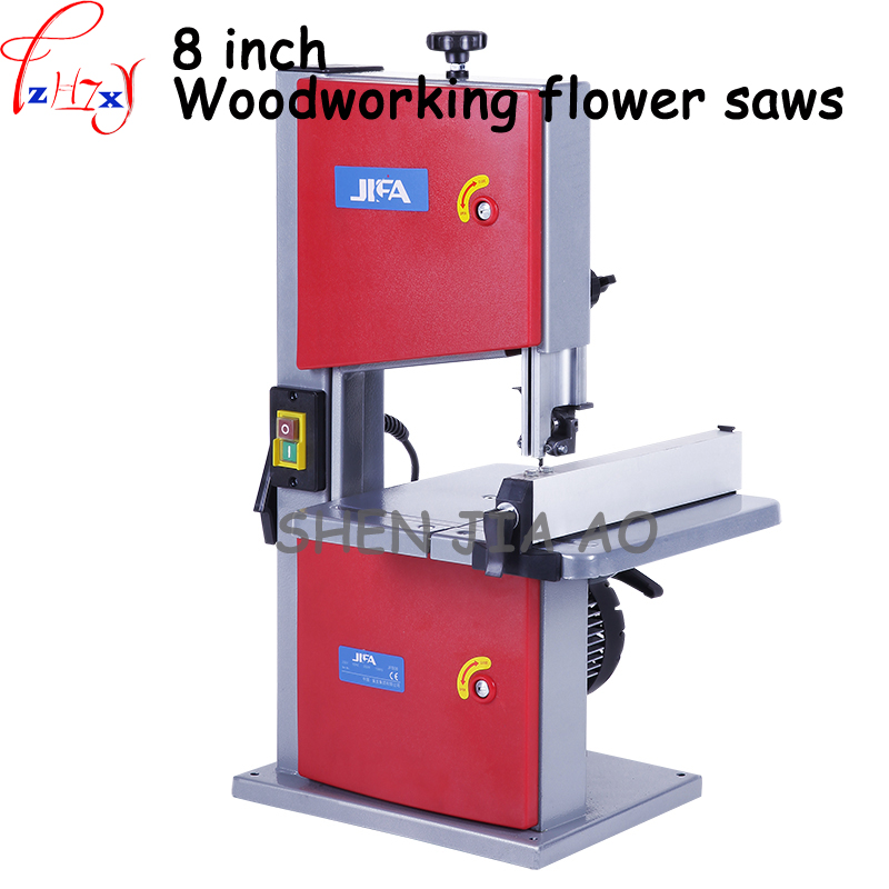 1pc 220V Multifunction Band Saw Machine Woodworking Band-sawing Machine Solid Wood Flooring Installation Work Table Saws