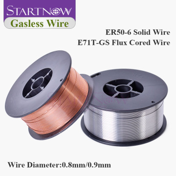 Startnow MIG Gas-Shield Solid Wire ER50-6 ER70S-6 0.8/0.9mm 1kg Carbon Steel Material Gasless Flux Cored Welding Wire E71T-GS