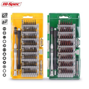 Hi-Spec 60 in 1 Screwdriver Set Mini Precision Torx Bit Set Multitool Repair Hand Tool Kit for Phone Electronics PC