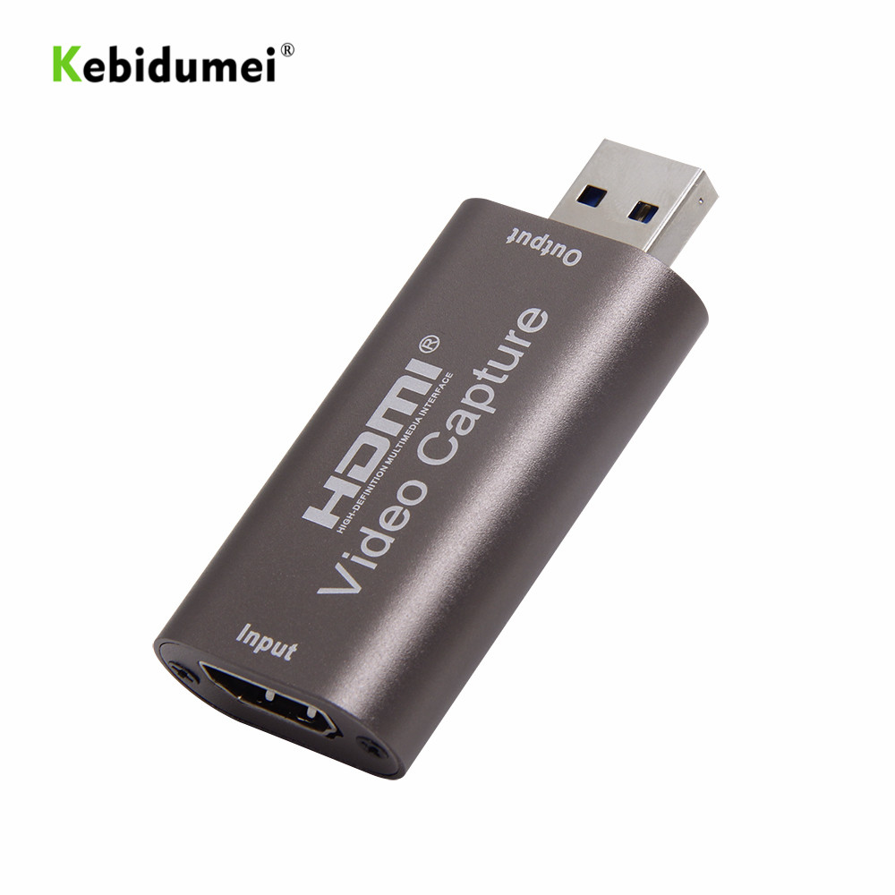 kebidumei HD 1080P USB 2.0 3.0 Video Capture Card Game Recorder for PS4 Game DVD Camcorder HD Camera Live Streaming