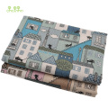Printed Cotton Linen Fabric For Patchwork Quilting Sewing DIY Sofa Table Cloth Furniture Cover Tissue Curtain Bag Cushion Fabric
