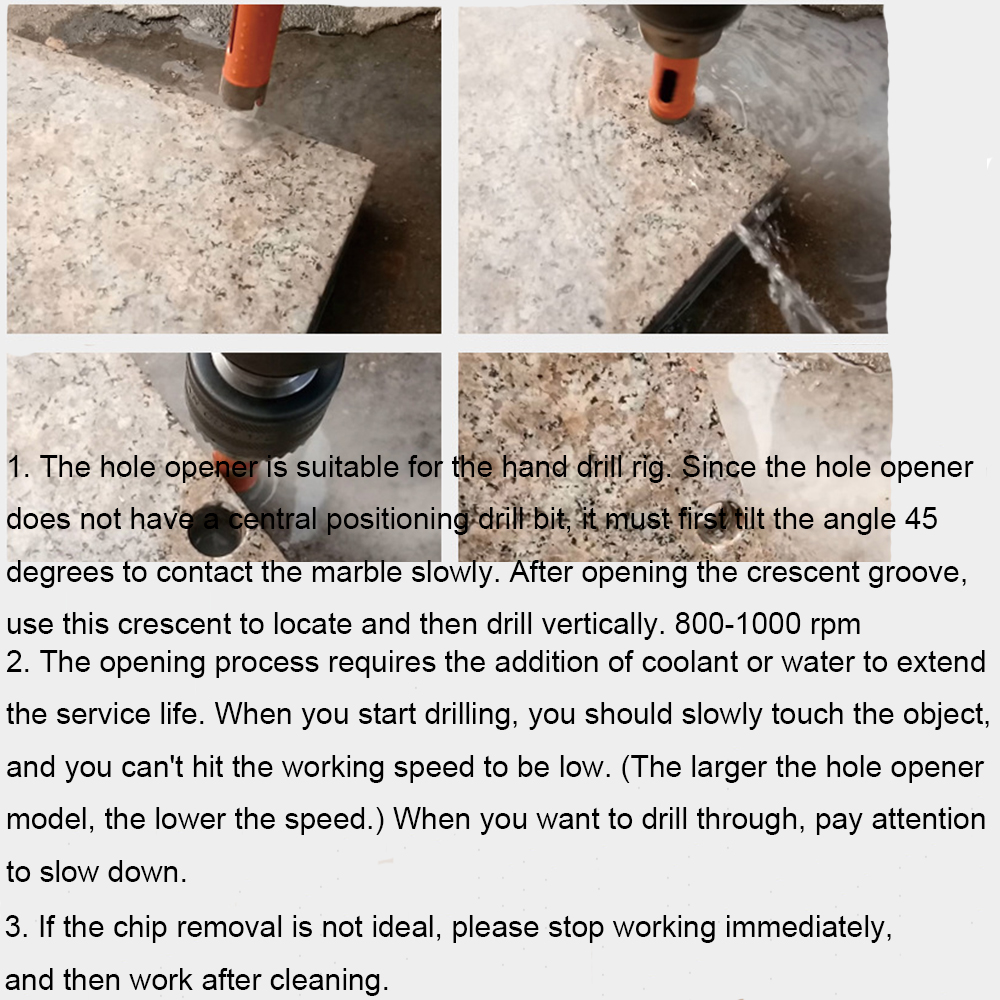 1PCS 6MM-16MM Diamond Drill Cutter Saw Core Drill Bit M10 Angle Grinder Hole Opener For Marble Concrete Drilling