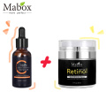 Mabox Vitamin C Whitening Serum + Retinol 2.5% Moisturizer Face Cream