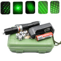 High Power 5mW Green Laser Pointer 532nm 303 Laser pen Adjustable Burning Match With Rechargeable 18650 Battery