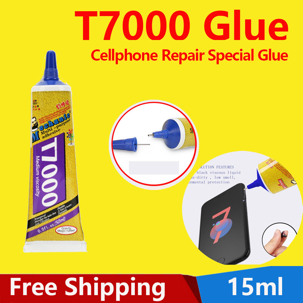 T7000 Glue Phone Repair Glue 15ml Black Liquid Glue Mobile Phone Screen Glue Super Adhesives Glues for DIY Glass Metal Fabric