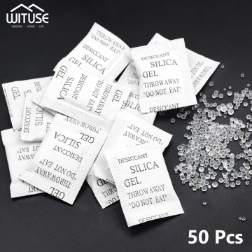 Packs Non-Toxic Silica Gel Desiccant Damp Moisture Absorber Dehumidifier For Room Kitchen Clothes Food Storage 50/100/200