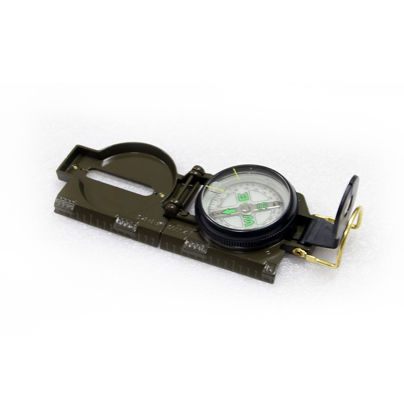 Outdoor Portable Mini Military Soldier Equipment Metal Lensatic Compass HM351 Hiking Camping Hunting Marching HT19-0006
