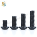 Free shipping 100PCS M4 series 10.9 pan round head hex socket screws M4*6/8/10/12-50 mm the mushroom 2017