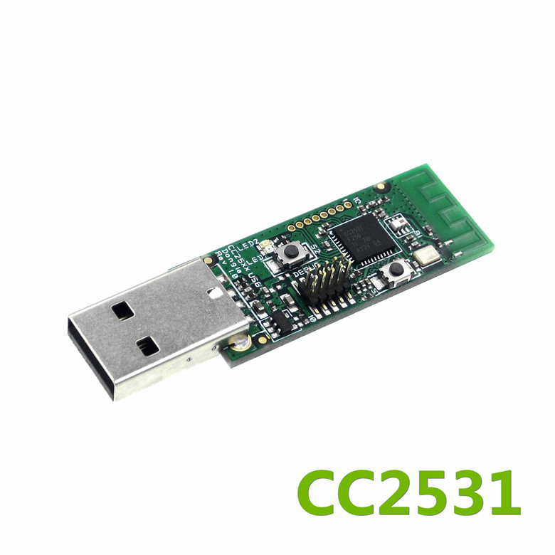 CC2531 CC2540 Zigbee Sniffer Wireless Board Bluetooth BLE 4.0 Dongle Capture Module USB Programmer Downloader Cable Connector