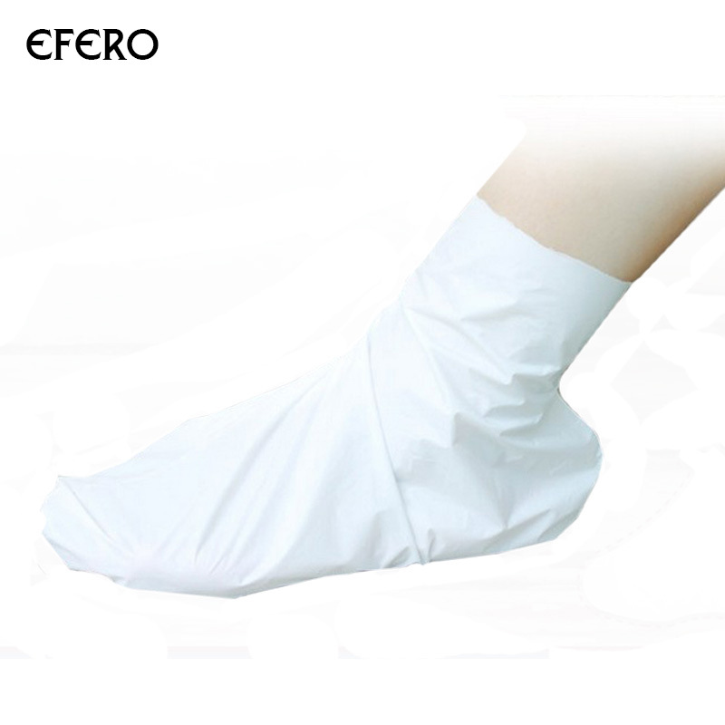 Efero 1 Pair Foot Mask Exfoliating Socks Baby Foot Mask Pedicure Socks Leg Heels Cream Remove Dead Skin Spa Feet Care Tool TSLM1