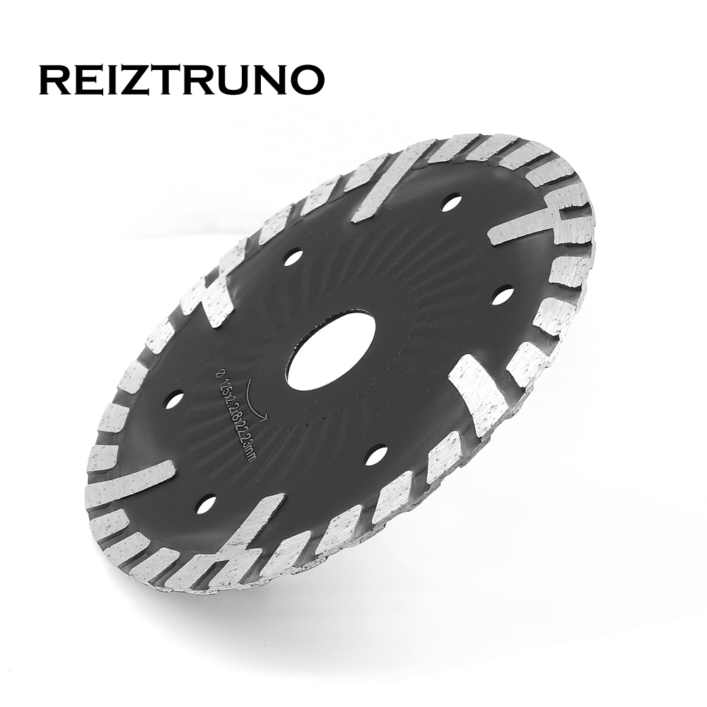 REIZTRUNO 125mm Wave Core Turbo Diamond Saw Blade Wet/Dry Circular Saw Blade for Grinder - Concrete Stone Masonry and Materials