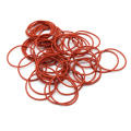 100pcs VMQ O Ring Seal Gasket Thickness CS 1.5mm OD 5 ~ 40mm Silicone Rubber Insulated Waterproof Washer Round Shape Nontoxi Red