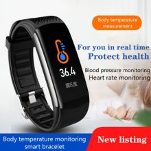 2020 NEW Sport Watch Blood Pressure Heart Rate Sleep Exercise Pedometer Bluetooth Smart Bracelet C6T Body Temperature Monitoring