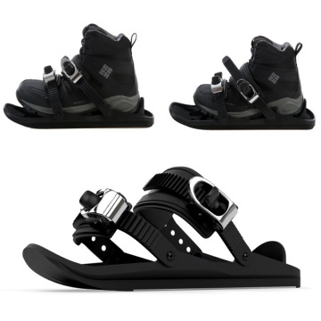 Mini Ski Skates Snowfeet Attach To Boots With Bindings One Size Fits All For Skier Adjustable Portable Skiing Shoes Snow Board
