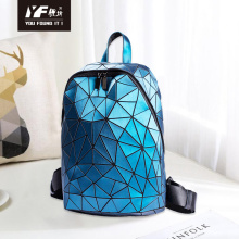 Custom Twinkle school bags kids mirror-shine surfaces backpack fashion geometric student backpack with large capacity geometr