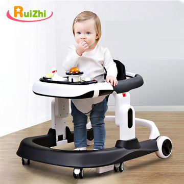 Ruizhi Baby Walker Foldable Balance Car with Activity Tray and 2 Cushion Anti Rollover Car for Toddler Learn to Walk RZ1276