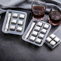 Stainless Steel Whiskey Stone Ice Cubes Reusable Chilling Stones for Whisky Wine Keep Your Drink Cold Longer Bar Tool Sets