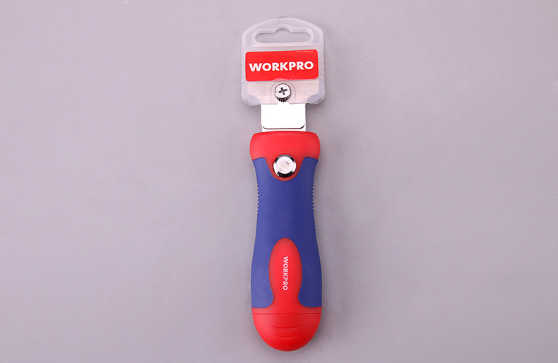 WORKPRO Safety Window Retractable Scraper With 4 Positions Grip Handle Window Glass Scraping Cutter Drawing Knife
