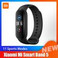 Original Xiaomi Mi Band 5 Smart Bracelet Bluetooth 5.0 1.1" AMOLED Colorful Screen Heart Rate Fitness Tracker Waterproof Miband5