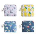 Girls Sanitary Napkin Storage Bag Tampon Storage Bag Cosmetic Earphone Organizer Canvas Coin Purse Credit Card Holder Organizer