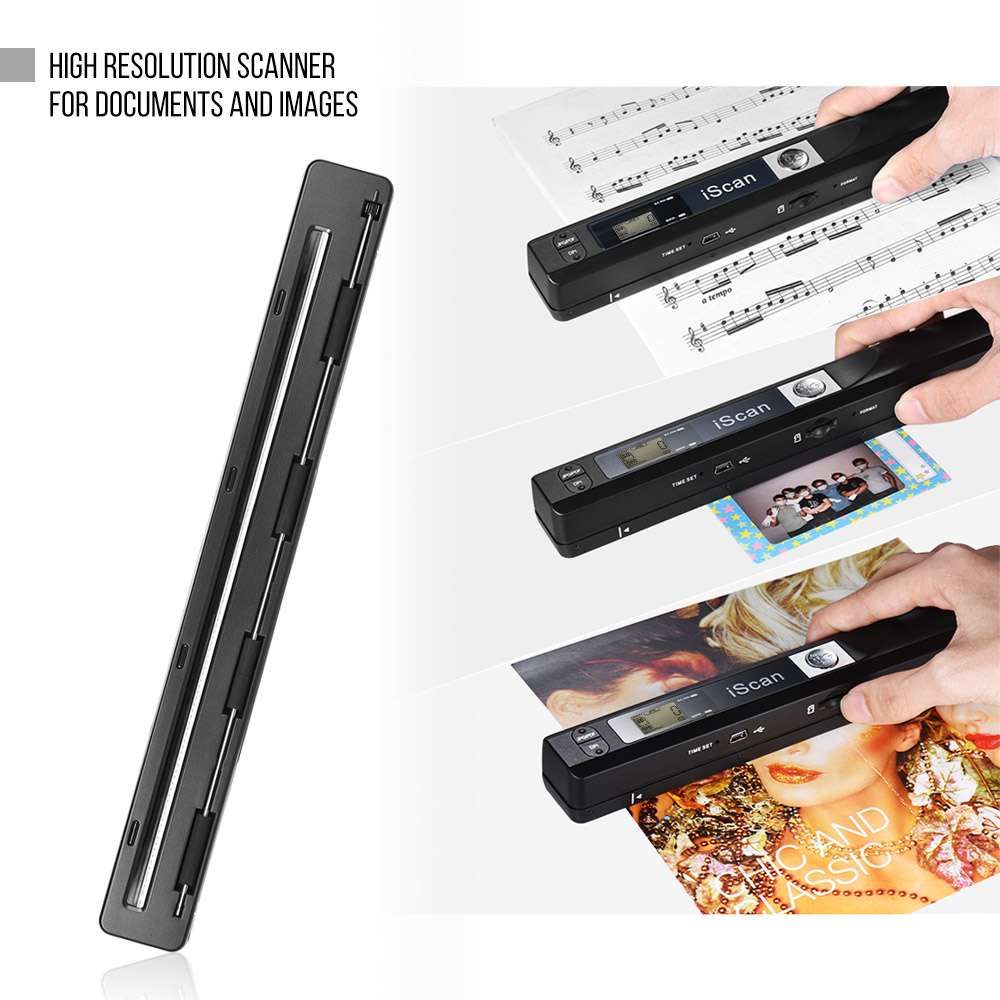 A4 Scaner Portable Mini document Scanner JPG/PDF Format Document Image Iscan Handheld Scanner A4 Book Text Scanner GZISCAN01