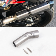 For BMW F650GS F700GS F800GS F800R F800GT 2009-2016 Motorcycle Exhaust System Mid Link Pipe Modified Connecting Link Tube Escape