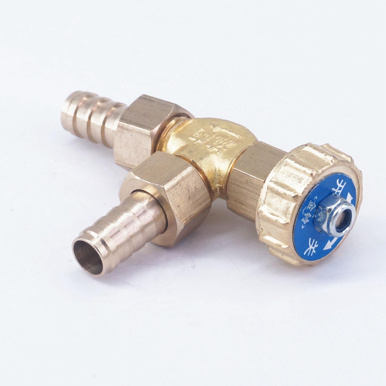 Elbow Brass Needle Valve 10mm hose barb only for gas Max Pressure 0.8 Mpa