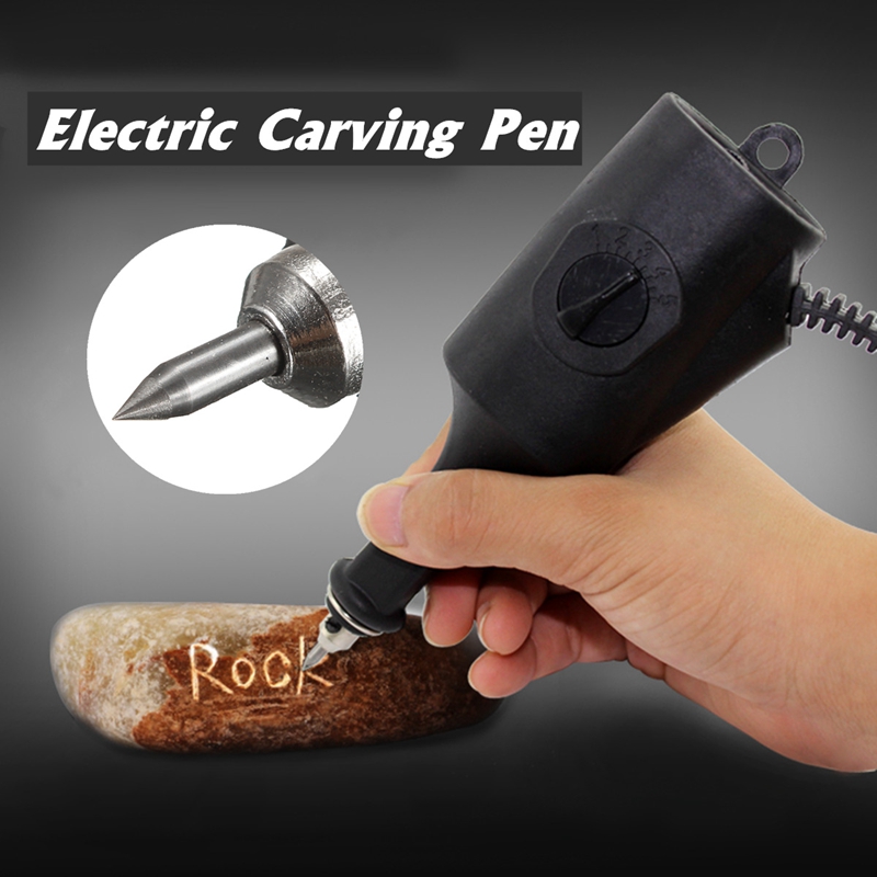 220V Us Plug Electric Engraver Engraving Carving Pen Plotter Machine Chisel Tips On Metal Wood Glass Plastic Ceramics Stone Surf