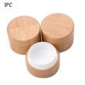 Natural Wooden Shatter-Resistant Makeup Storage Empty Box Bamboo Travel Bottle Cosmetic Jar Cream Container Sub Bottle