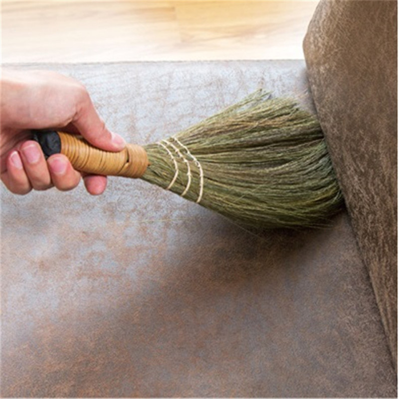 Wood Floor Sweeping Broom Straw Braided Manual Archaize Broom Sweeper Soft Hair Fur Household Floor Home Duster Cleaning Tool