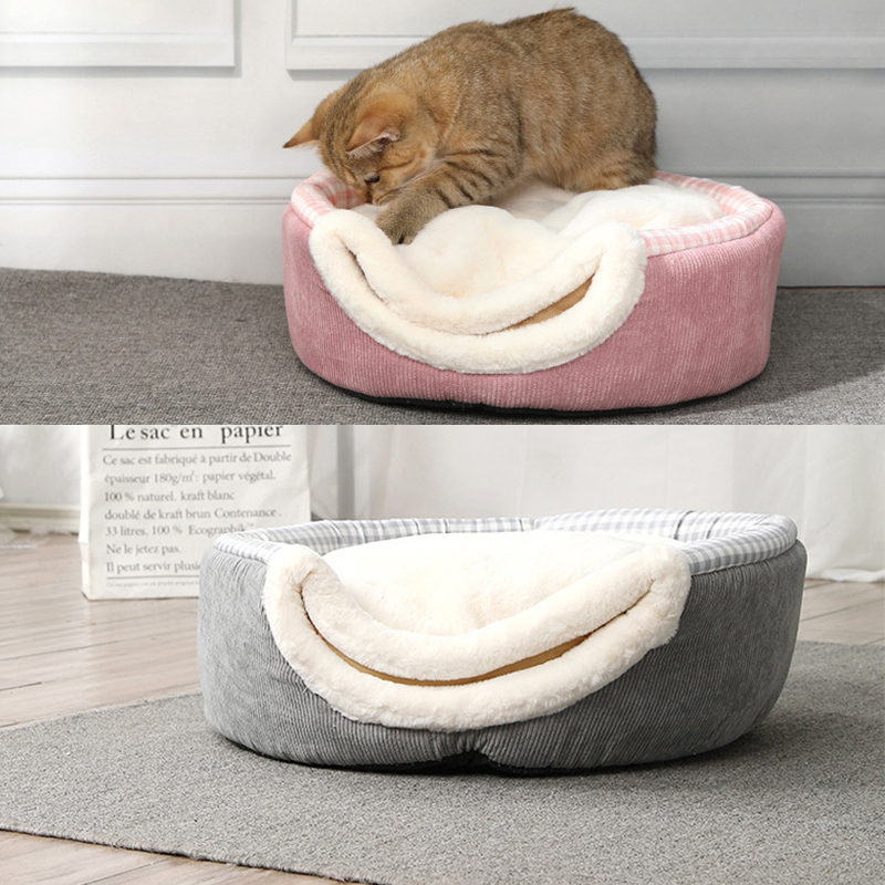 Pet Cat House Dog Bed Kennel Puppy Cave Winter Warm Sleeping Bed Pet Supply Cats Nest Bed Pet Mat Supplies