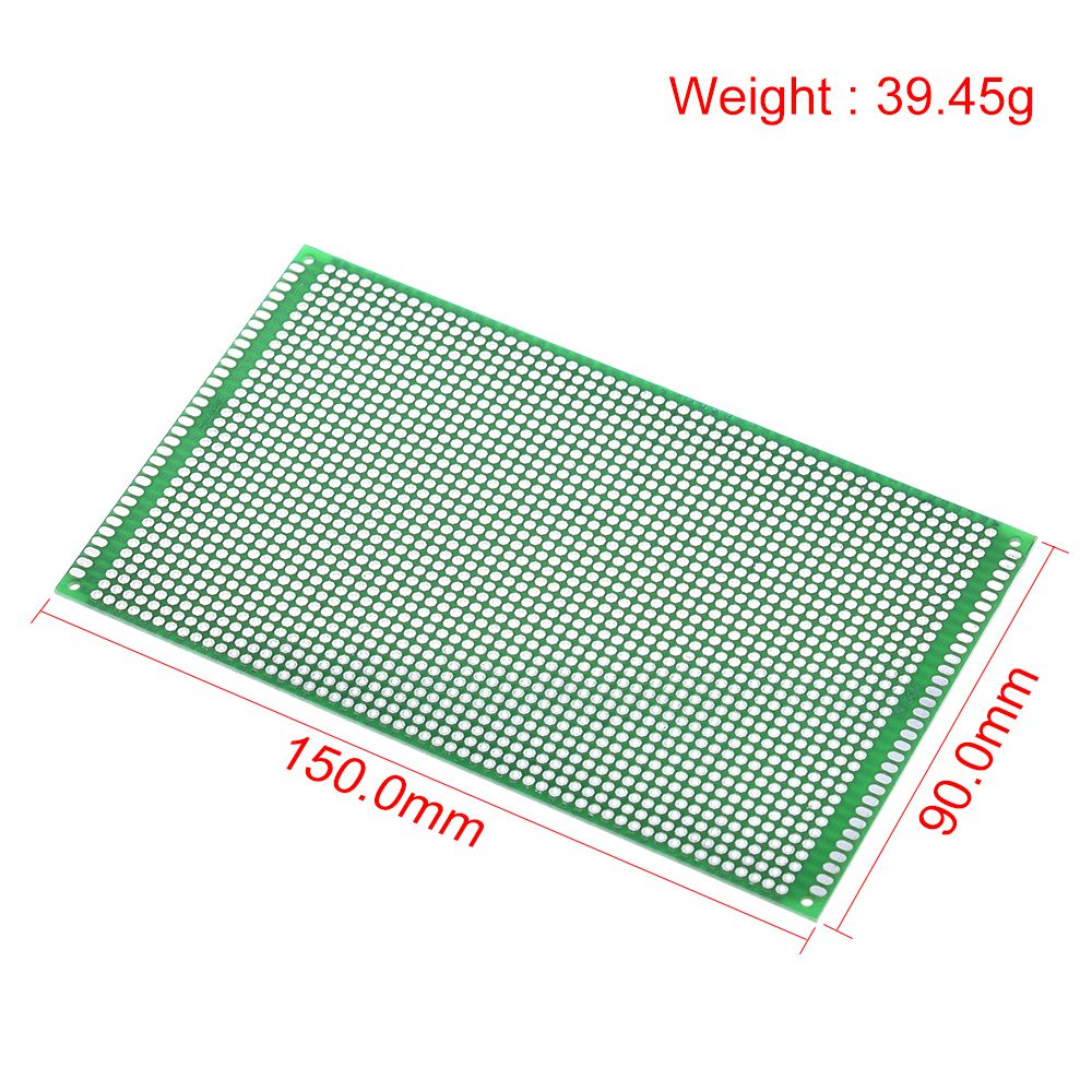 9x15 cm PROTOTYPE PCB 2 layer 9*15CM panel Universal Board double side 2.54MM Green