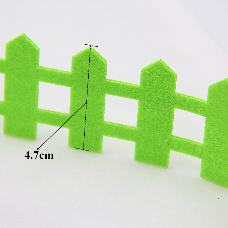 New 1Meter Grass Fence Felts Free Cutting Cute Felts For Diy Kids Home Decoration Children Room Decoration Cute Felting