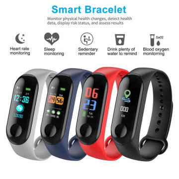 M3 Smart Tracker Band Wristband Blood Pressure/Heart Rate Monitor/Pedometer Sports Health Fitness Bracelet For Android IOS