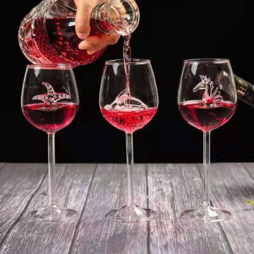 Sea Horse Starfish Dolphin Shape Red Wine Glass Cup Goblets Home Bar Supplies Whisky Wine Glass Bar Beer Party Glasses Cup