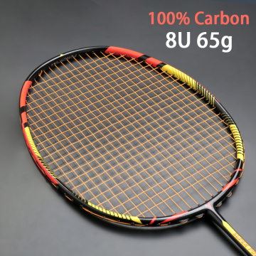 Ultralight 8U 65g Carbon Professional Badminton Racket Strings Strung Bag Multicolor Z Speed Force Raket Rqueta Padel 22-30LBS