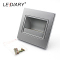 LEDIARY LED Stair Light IR&Light Sensor Recessed Step Lamp Input 100V-240V Footlight Warm White/Cold White Stairway Lamp 4-Color