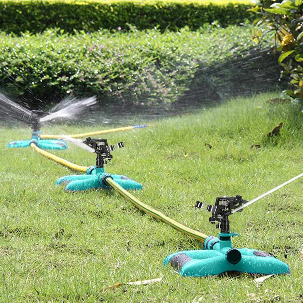 Garden Rotating Sprinkler Watering Systems 360 Degree Lawn Sprinkler Garden Plant Yard Rotation Irrigation System Self Watering